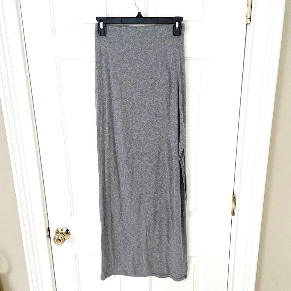 3 for $20 Forever 21 Gray Jersey maxi with slit